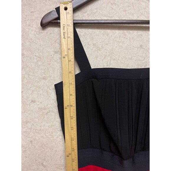 Calvin Klein Women's Sleeveless Red Black Colorblock Midi Formal Size 4 - Picture 8 of 13